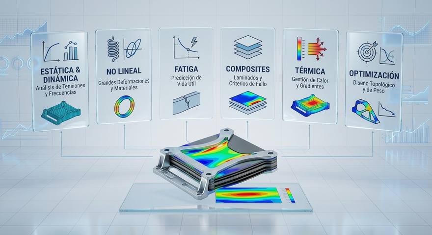 Simulación por elementos finitos de una estructura